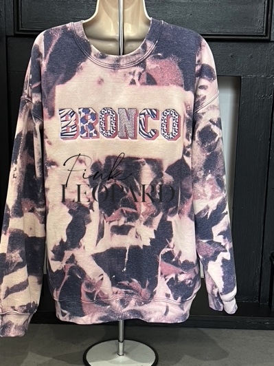 Wild Bronco Embroidered 50/50 Sweatshirt-