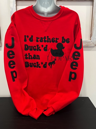 Duck'd than Buck'd 50/50 Crewneck Sweatshirt-
