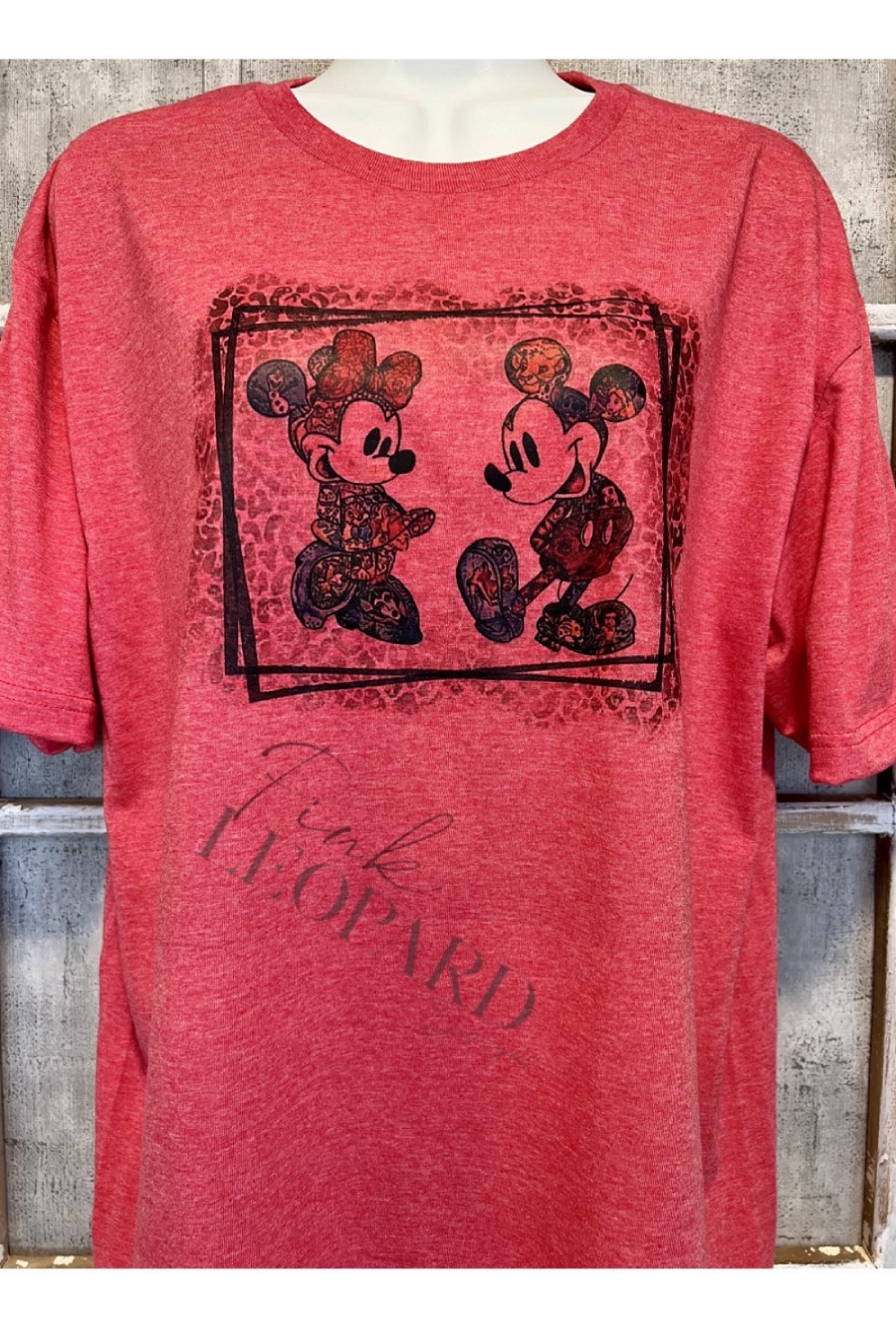 Mickey & Minnie Short Sleeve Tshirt RED-