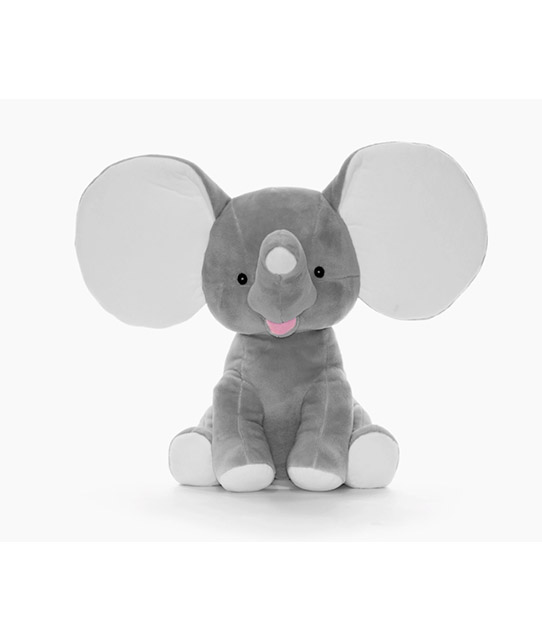 Grey Embroidered Ear Cubbie-