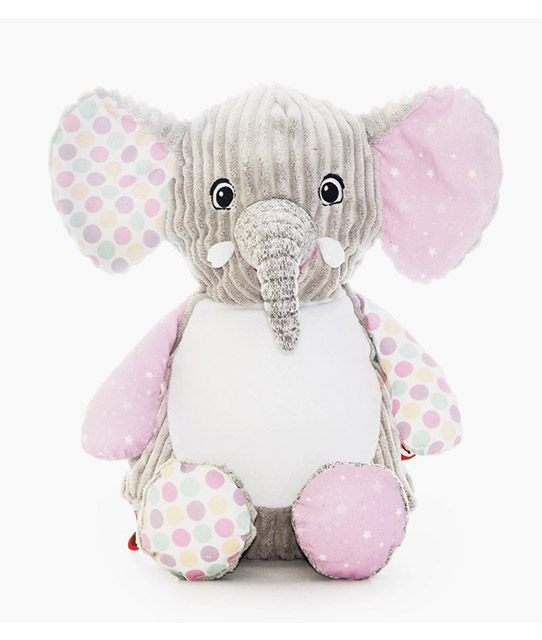 Pink Sensory Elephant Cubbie-