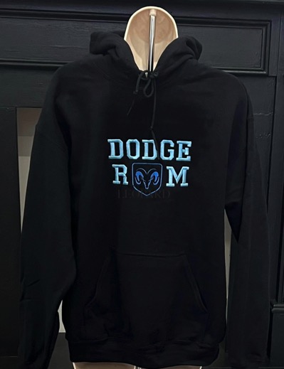 Dodge Ram Embroidered 50/50 Hooded Sweatshirt-